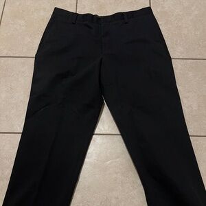 Dockers Men’s Flat Front Black Pants Size 38x29 Flat Front Relaxed Fit Casual